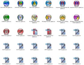 Embroidery-Stitch Apps Icons (Globe)