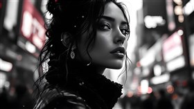 In the city