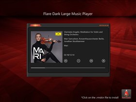 Flare Dark Large Music Player