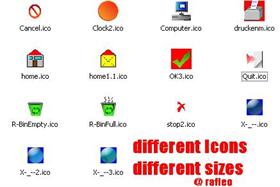 Different icons