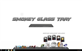 Smokey Glass Tray