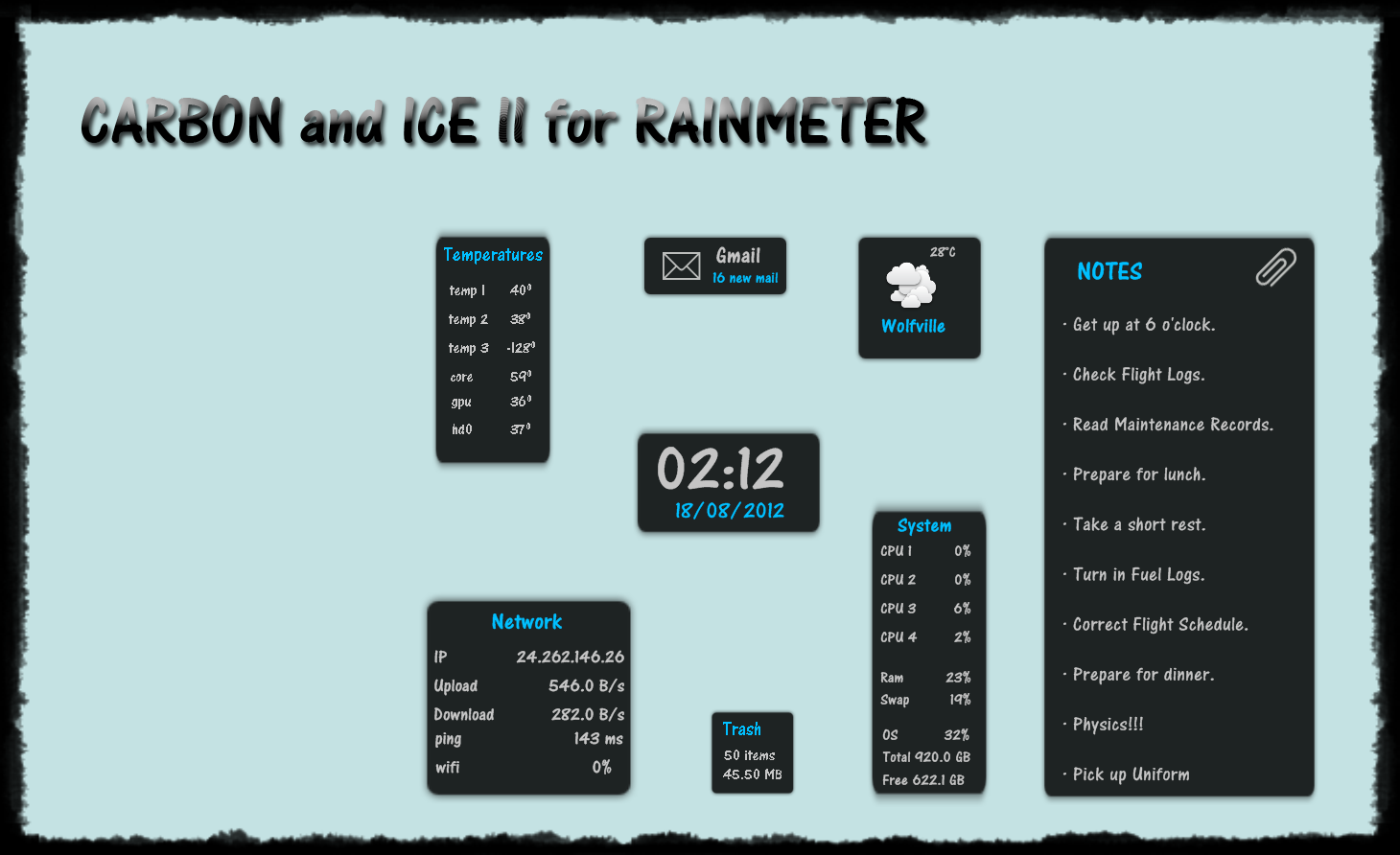 Carbon and Ice II