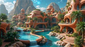 4K Futuristic Resort