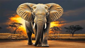 4K African Elephan