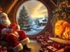 4K Santa Cozy Fire