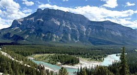 Banff Mountain and River
