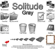 Solitude - Gray 9x