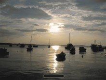 Boats in evening Sun