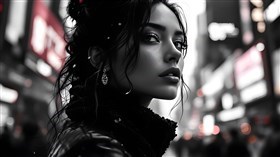 In the city