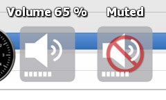OSX-icons for Master Volume Docklet