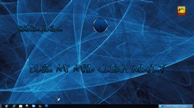 Blue My Mind Clock Widget