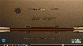 Metall Tech Clock Widget