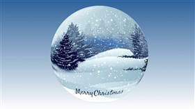 Christmas Snow Ball Dark