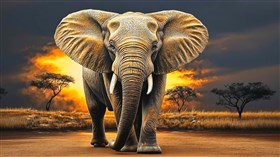 4K African Elephan