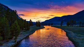Yellowstone Sunset