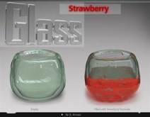 Glass Strawberry - Recycle bin