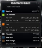 Colour Swatch Manager