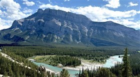 Banff Mountain and River