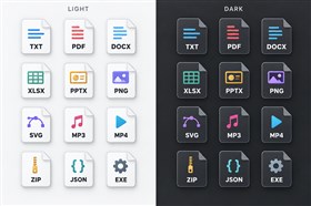 Simple Universal File Icons