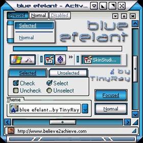 blue efelant