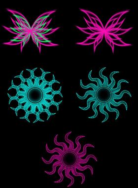 tribal(ish) wallpaper pack
