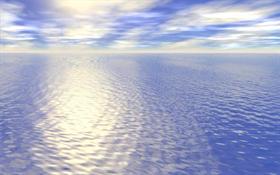 Blue Ocean Sunrise