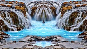 Grand Bruarfoss Waterfalls