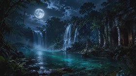 4K Lost Temple Falls 
