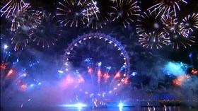 HD Fireworks Scene