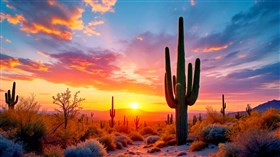 4K Desert Cactus