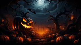 4K Pumpkin Graveyard