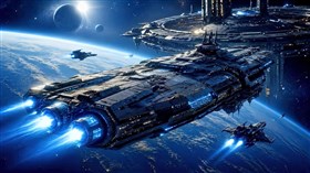 4K Alien Space Station