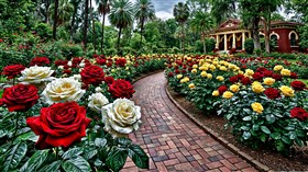 4K Rose Garden
