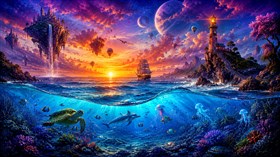 4K Surreal Seascape