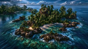 4K Hawaiian Island chain