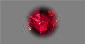 Hearts and flowers 4k
