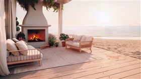 Cabin on a seashore