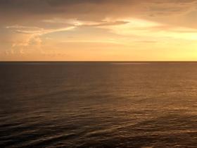 Flying at Sunset