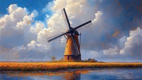 Windmill on Canvas