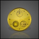 GOLD MOONPHASE CLOCK