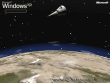 Spaceship CS High Above Earth