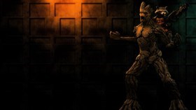 Rocket and Groot_wallpak
