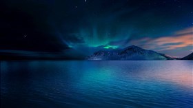 Blue Water Aurora Borealis