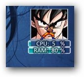 DBZ Goku CPU&RAM monitor
