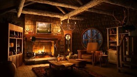 Rainy Night Fireplace v2