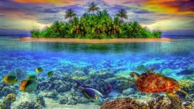 4K Island Scape