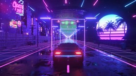 Neon City Ride 4K