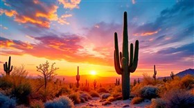 4K Desert Cactus