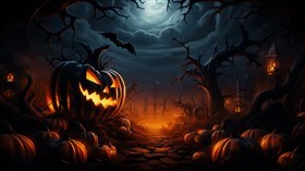 4K Pumpkin Graveyard