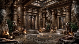 4K Egyptian Interior
